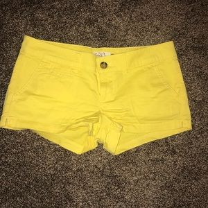 Yellow shorts